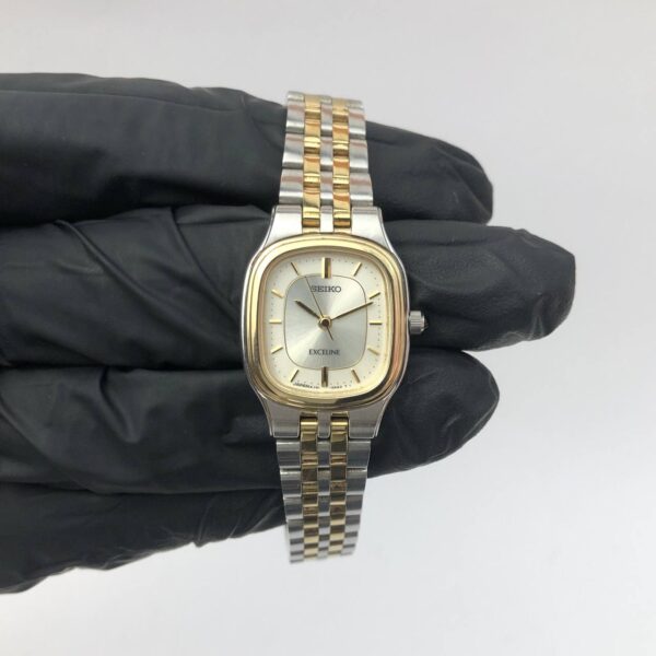 BEAUTIFUL SEIKO EXCELINE TWOTONE GUILOCHE DIAL - Gambar 2