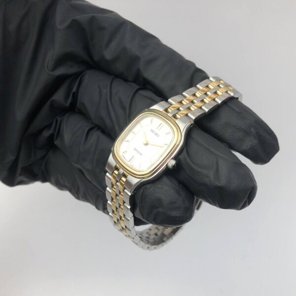 BEAUTIFUL SEIKO EXCELINE TWOTONE GUILOCHE DIAL - Gambar 3