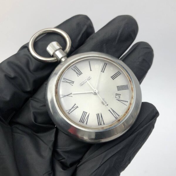 POCKET WATCH SEIKO ELNIX DATE VINTAGE - Gambar 2