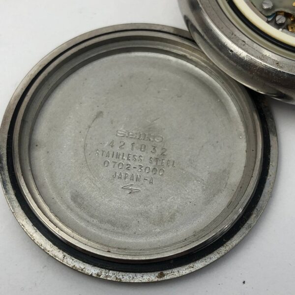 POCKET WATCH SEIKO ELNIX DATE VINTAGE - Gambar 5
