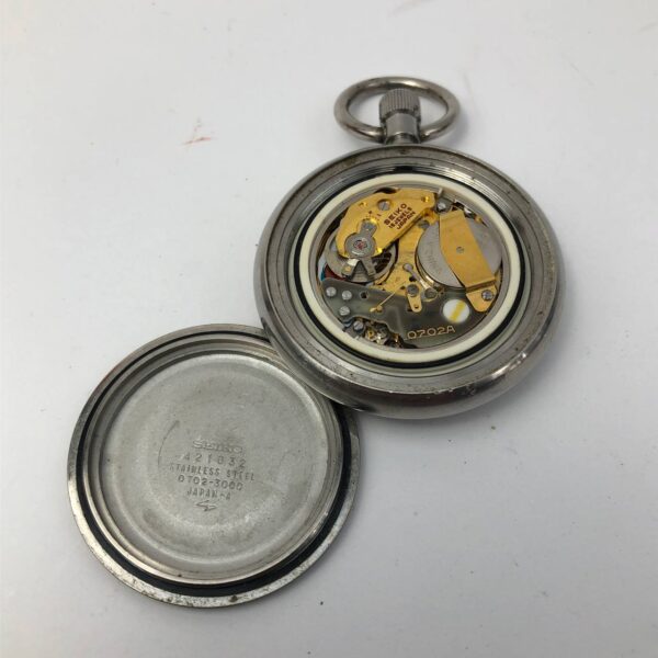 POCKET WATCH SEIKO ELNIX DATE VINTAGE - Gambar 6