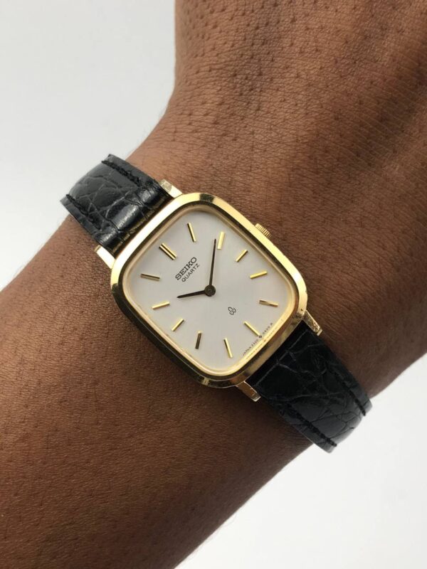 SEIKO QUARTZ LADY IVORY DIAL ALL ORI