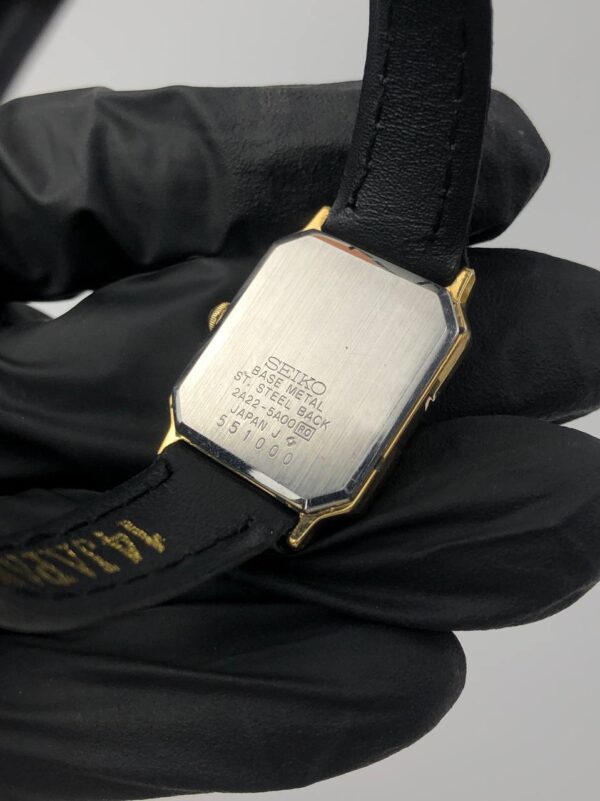 BEAUTIFUL RARE SEIKO QUARTZ O CLOCK CALENDAR LADIES - Gambar 7
