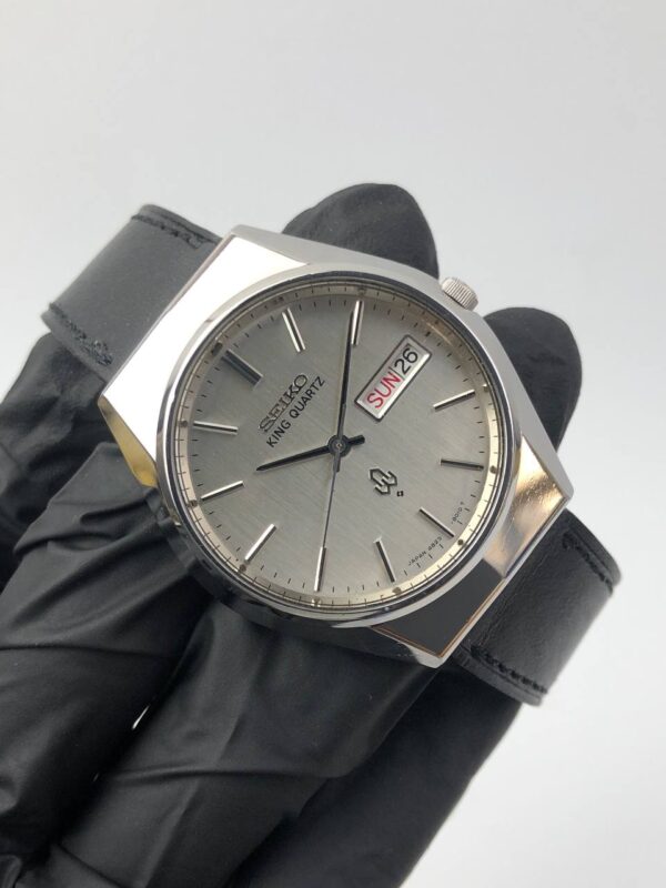 KING QUARTZ SEIKO GREY MIRROR DIAL - Gambar 4