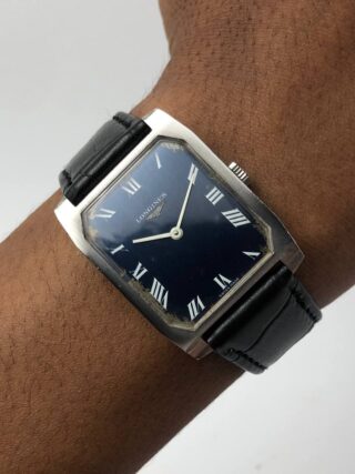 1970’S LONGINES TANK ROMAN BLUE DIAL