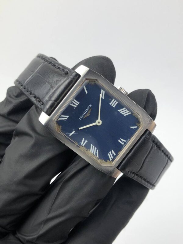 1970’S LONGINES TANK ROMAN BLUE DIAL - Gambar 4