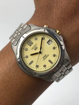 SEIKO AGS FULL LUME DIAL TITANIUM CASE