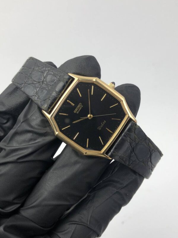 SEIKO DOLCE MULTIGONAL CASE BLACK DIAL - Gambar 4