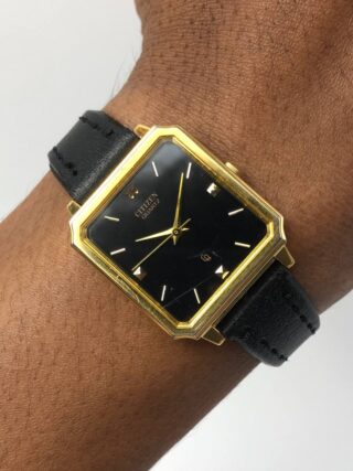 CITIZEN CRYSTON QUARTZ MULTIGONAL CASE