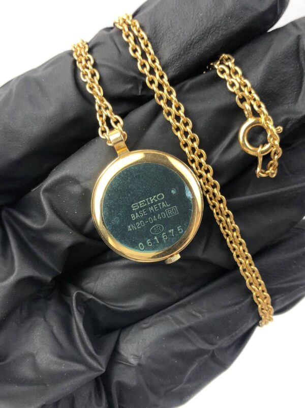 NEKLACE WATCH GOLD TONE ALL ORIGINAL - Gambar 3