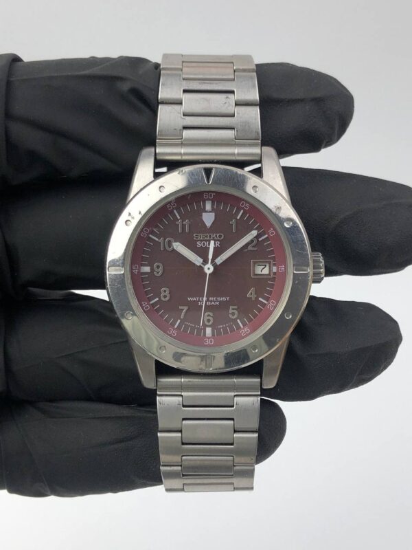 SEIKO SOLAR MAROON DIAL - Gambar 2