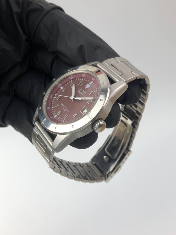 SEIKO SOLAR MAROON DIAL - Gambar 3
