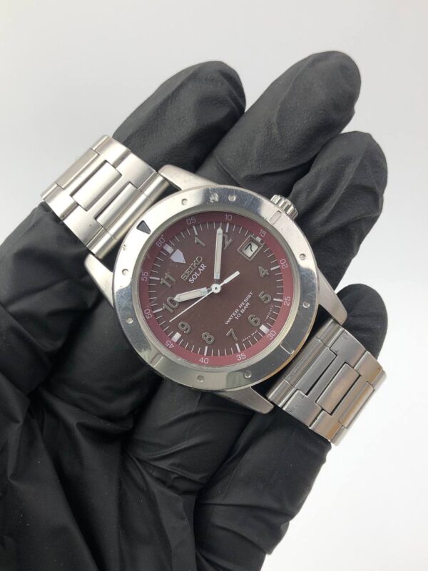 SEIKO SOLAR MAROON DIAL - Gambar 4