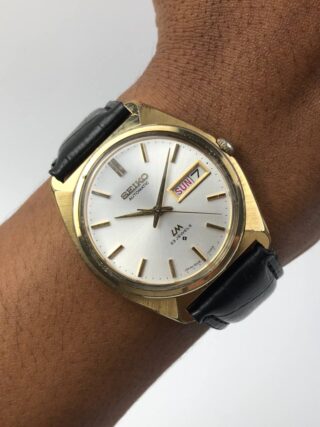 SEIKO LM GOLD TONE DAYDATE C SHAPE CASE