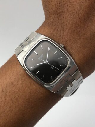SEIKO QUARTZ DARK BROWN DIAL ALL ORI