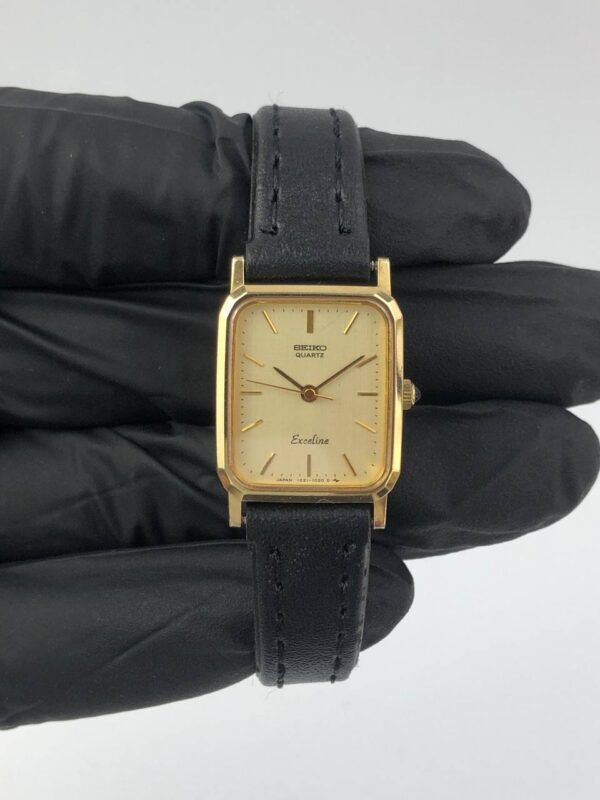 SEIKO TANK EXCELINE GOLD TONE CASE - Gambar 2