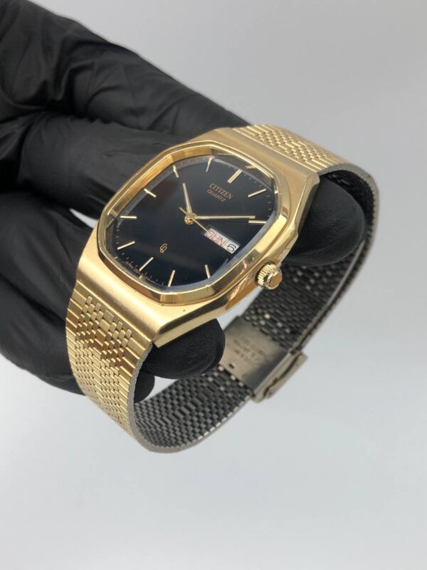 CITIZEN VINTAGE QUARTZ BLACK DIAL - Gambar 3