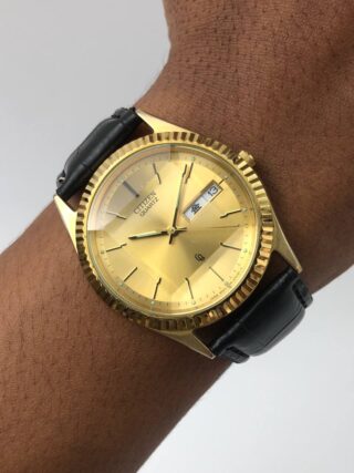 CITIZEN DATEJUST CRYSTRON QUARTZ GOLD