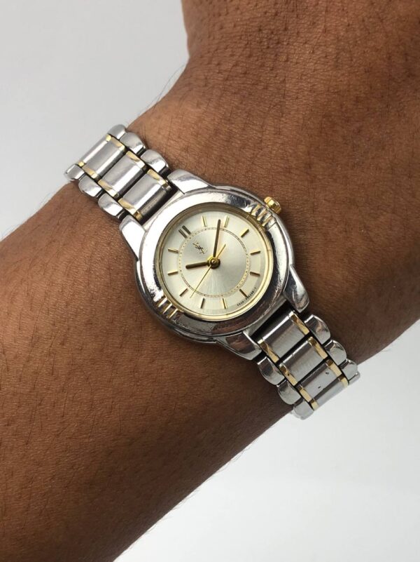 YVES SAINT LAURENT WOMEN’S WATCH SILVER GENUINE