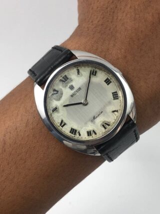 SWISS WALTHAM MAXIM MANUAL WIND VINTAGE ROMAN DIAL