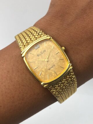 ELGIN QUARTZ SNOWFLAKE DIAL