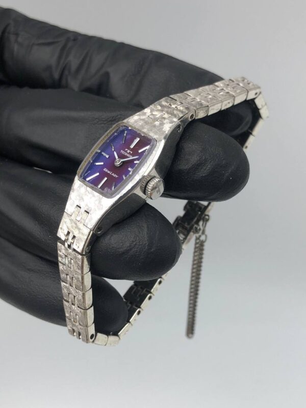 TECHNOS GEM LADY VINTAGE BLUE DIAL - Gambar 3
