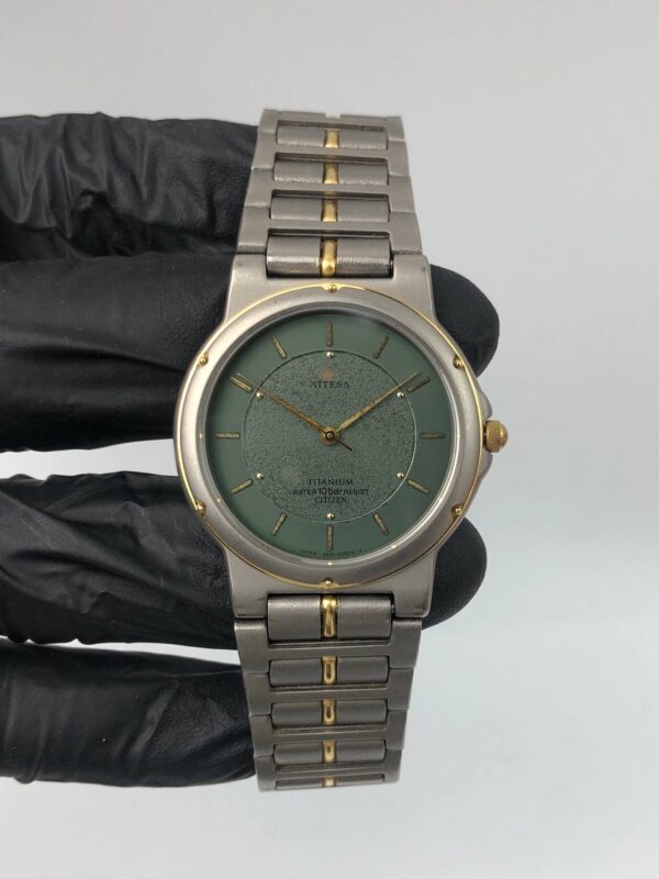 CITIZEN ATTESA ARMY GUILOCHE DIAL TITANIUM - Gambar 2