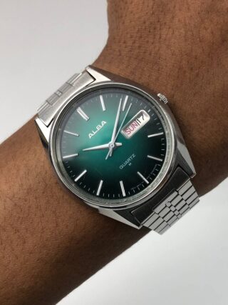 RARE ALBA ALL ORI GREEN SUNBURST DIAL