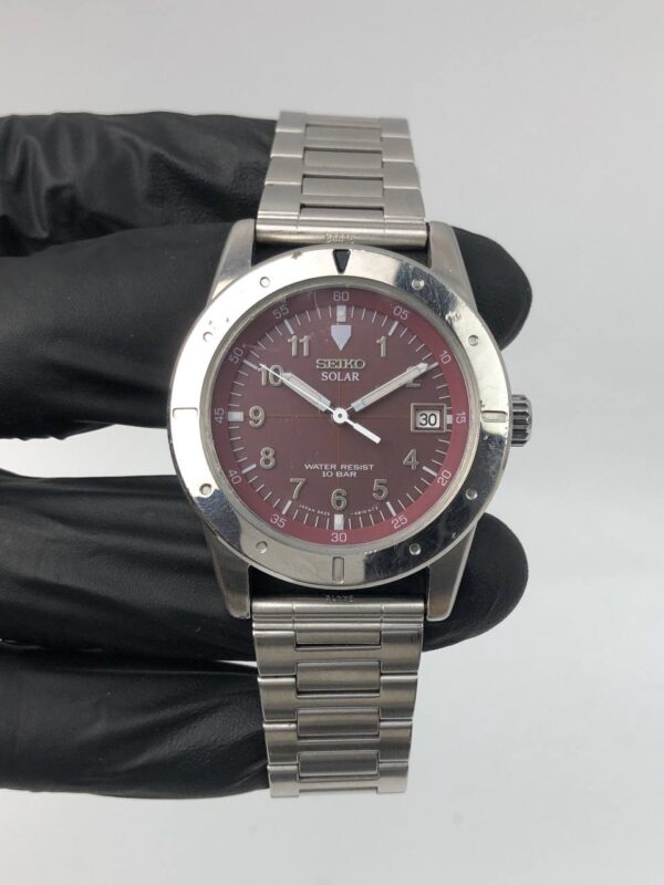 SEIKO SOLAR MAROON DIAL - Gambar 2