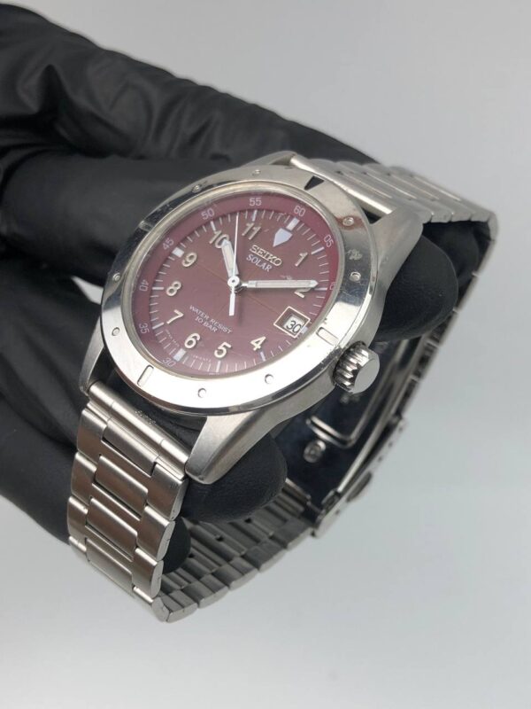 SEIKO SOLAR MAROON DIAL - Gambar 3