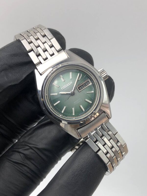 CITIZEN VINTAGE LADY GREEN EMERALD DIAL - Gambar 4