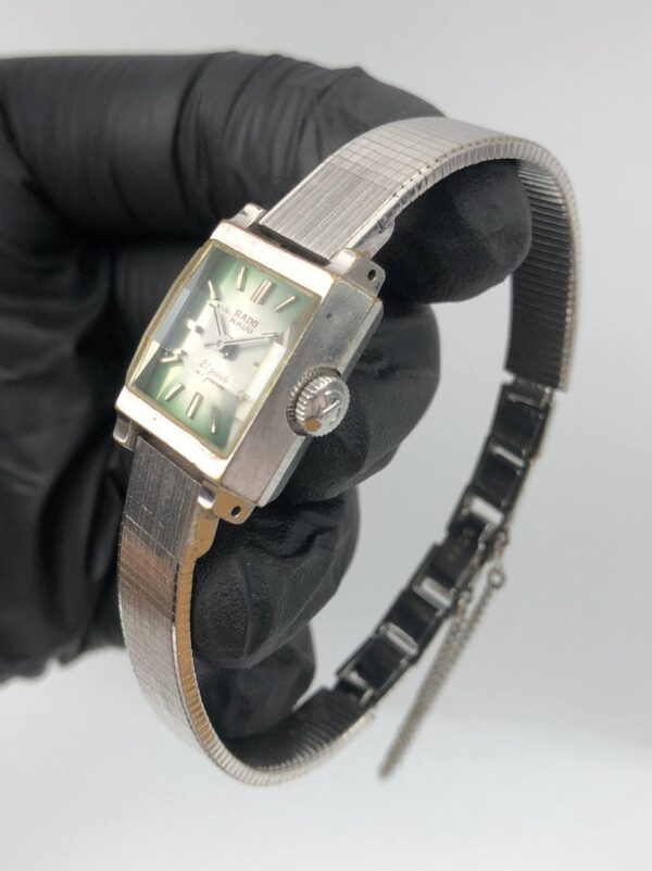 RADO VINTAGE SQUARE GREEN DIAL - Gambar 3