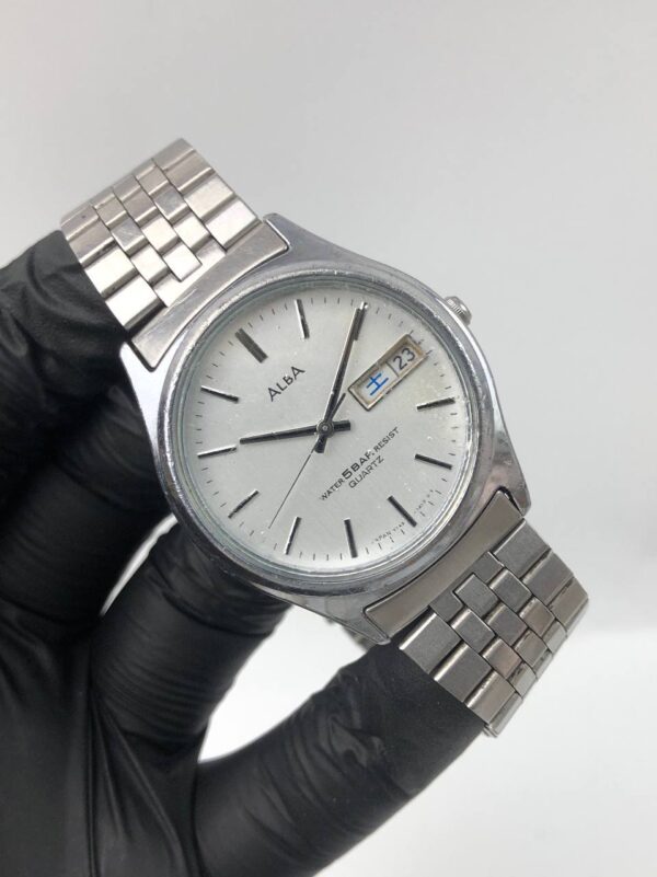 ALBA DAYDATE QUARTZ VINTAGE - Gambar 4