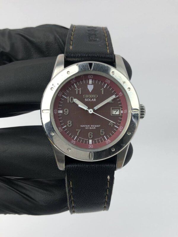 SEIKO SOLAR MAROON DIAL - Gambar 2