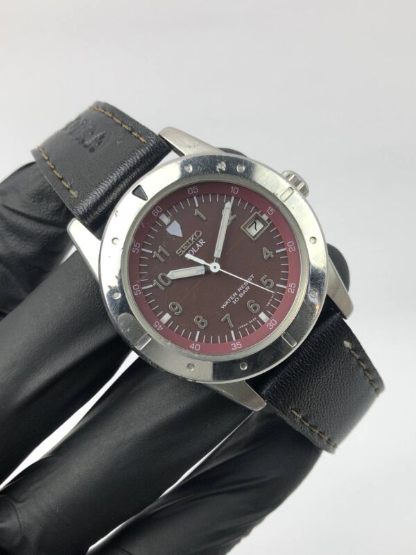 SEIKO SOLAR MAROON DIAL - Gambar 4
