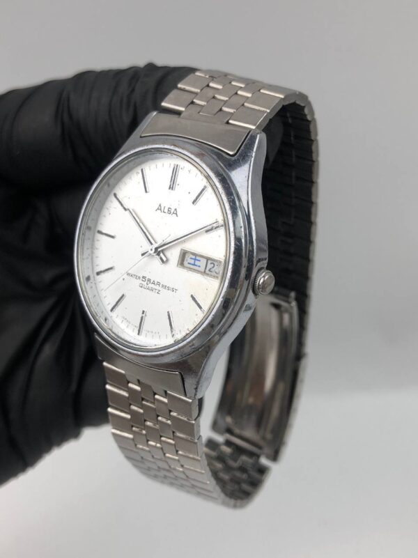 ALBA DAYDATE QUARTZ VINTAGE - Gambar 3