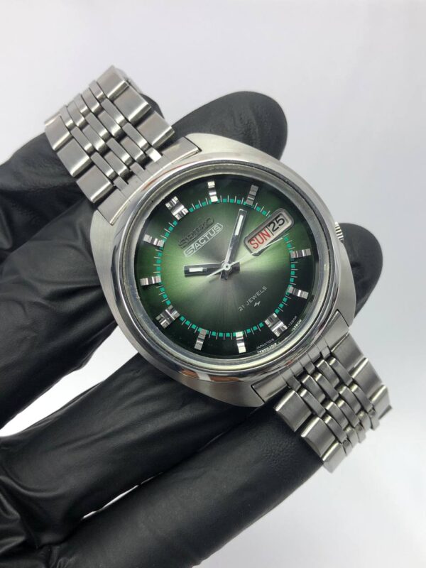 SEIKO 5ACTUS GREEN SUNBURST DIAL ALL ORI - Gambar 4