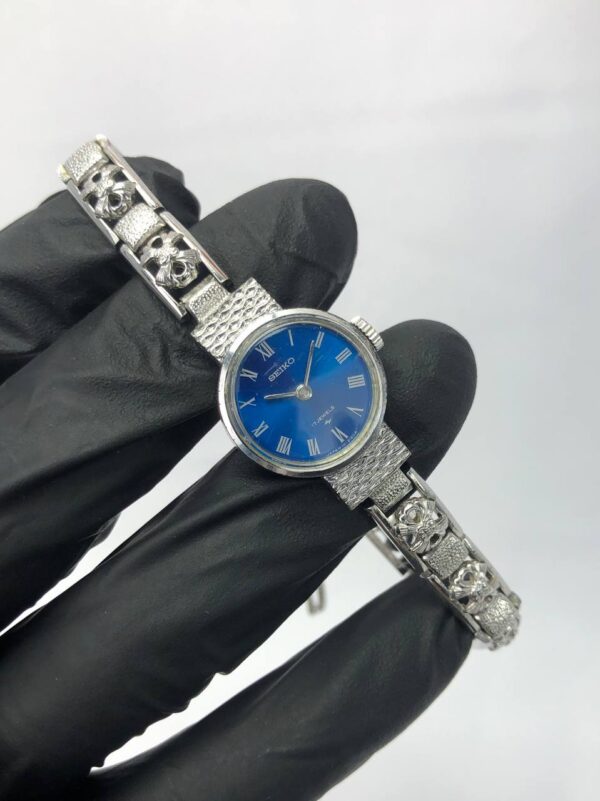 SEIKO ROMAN VINTAGE BLUE DIAL - Gambar 4