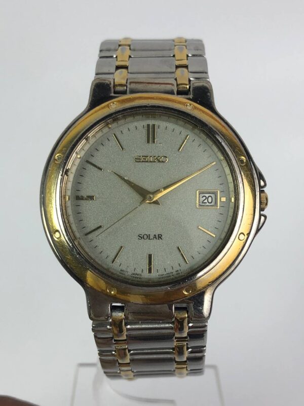 SEIKO SOLAR TWOTONE
