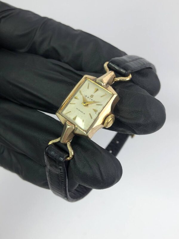 SEIKO ARTDECO VINTAGE 14K GF - Gambar 3