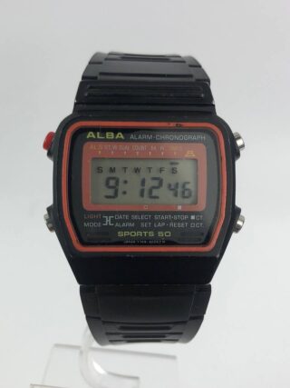 VINTAGE ALBA ALARM CHRONOGRAPH SCREW CASE