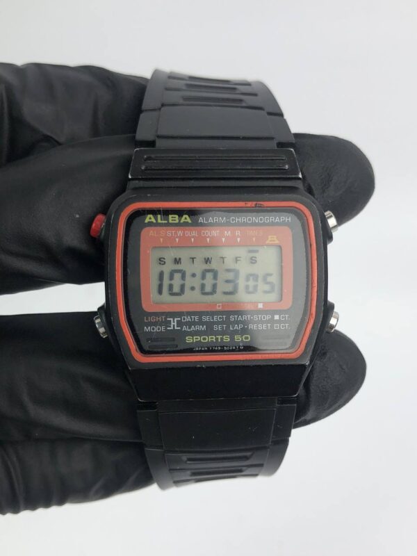 VINTAGE ALBA ALARM CHRONOGRAPH SCREW CASE - Gambar 2