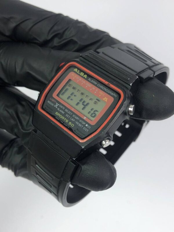 VINTAGE ALBA ALARM CHRONOGRAPH SCREW CASE - Gambar 3
