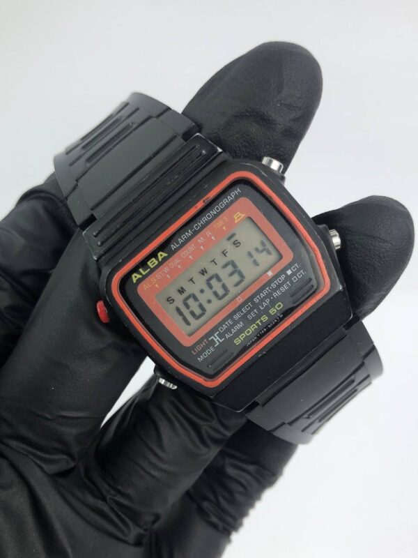 VINTAGE ALBA ALARM CHRONOGRAPH SCREW CASE - Gambar 5