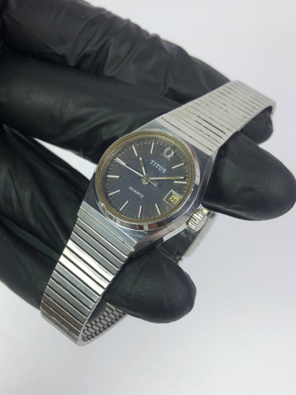 TITUS LADY QUARTZ DATE VINTAGE - Gambar 3