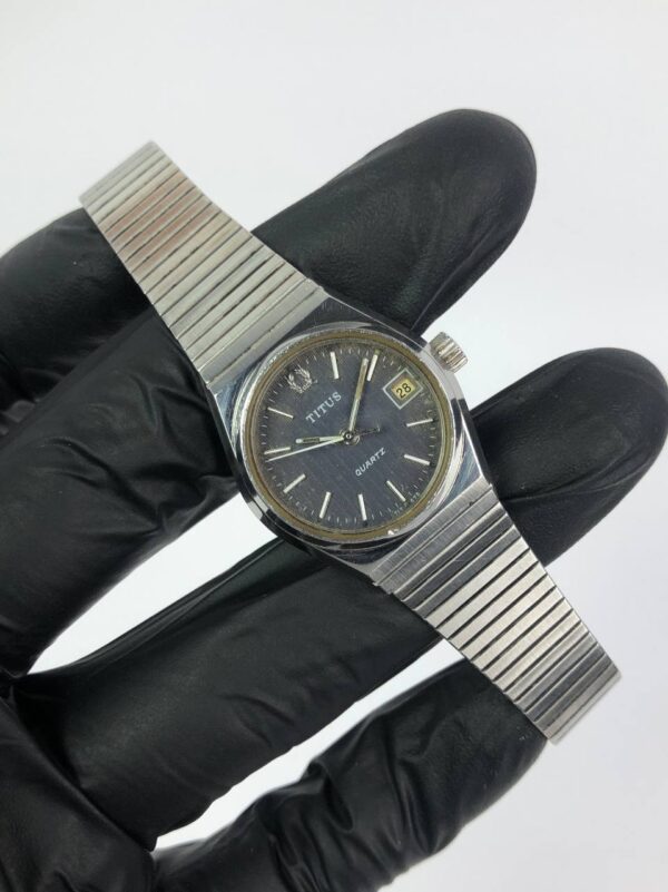 TITUS LADY QUARTZ DATE VINTAGE - Gambar 4