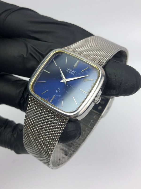 SEIKO QUARTZ VINTAGE BLUE DIAL - Gambar 3