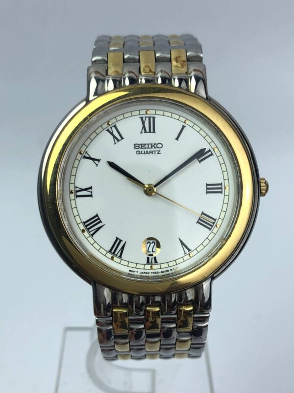 SEIKO QUARTZ ROMAN TWOTONE