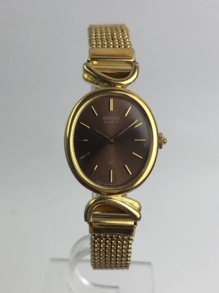 SEIKO LADIES OVAL BROWN DIAL