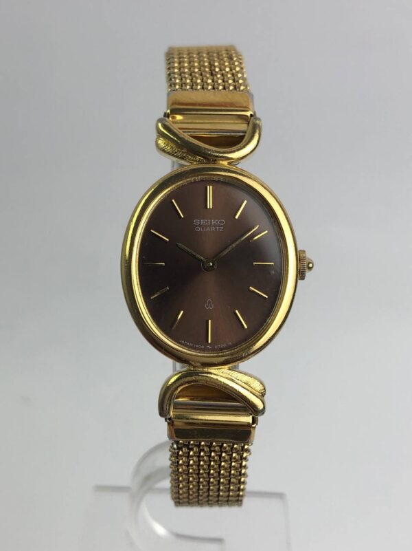 SEIKO LADIES OVAL BROWN DIAL